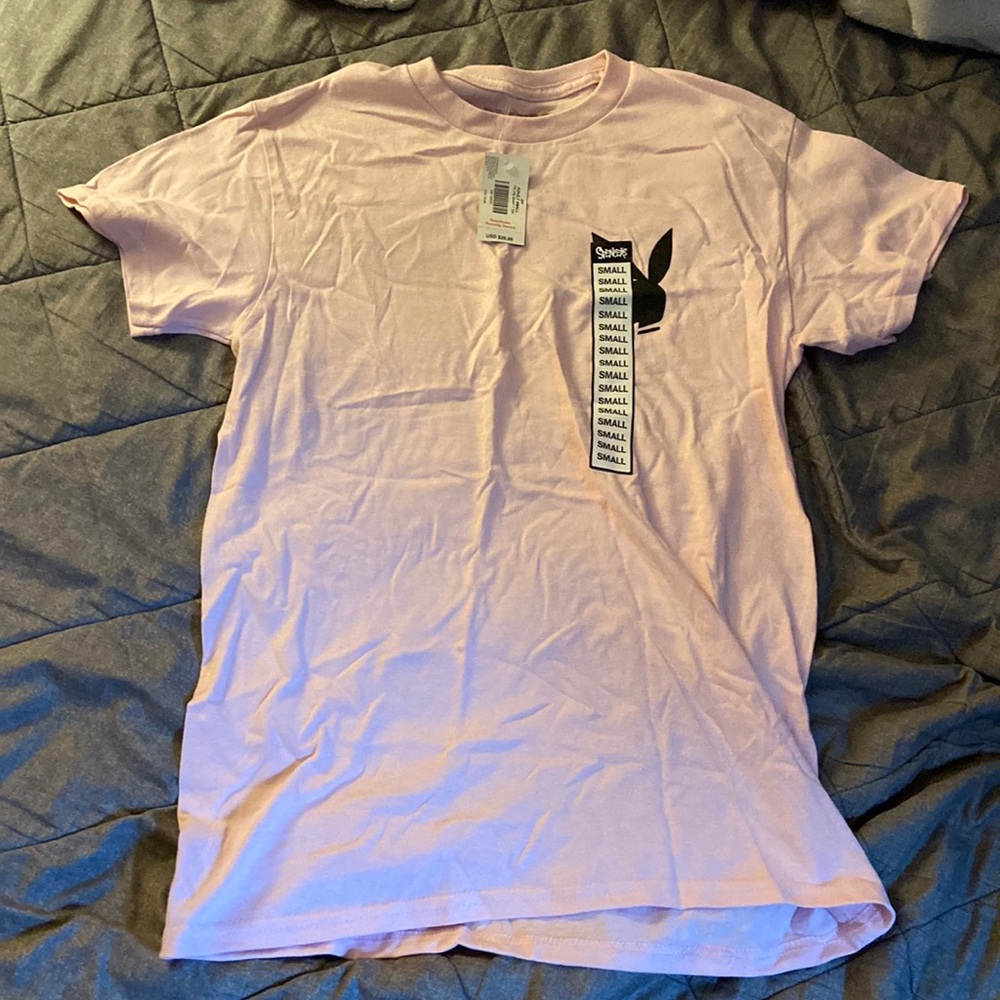 playboy pink shirt adult small